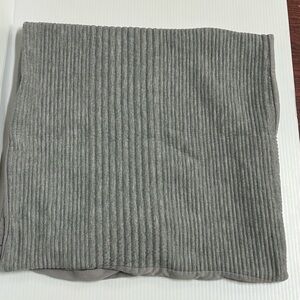 Brooklyn Loom Pillow Sham Gray Ribbed Soft Minimalist King Size